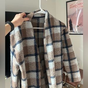 Marks & Spencer plaid coat